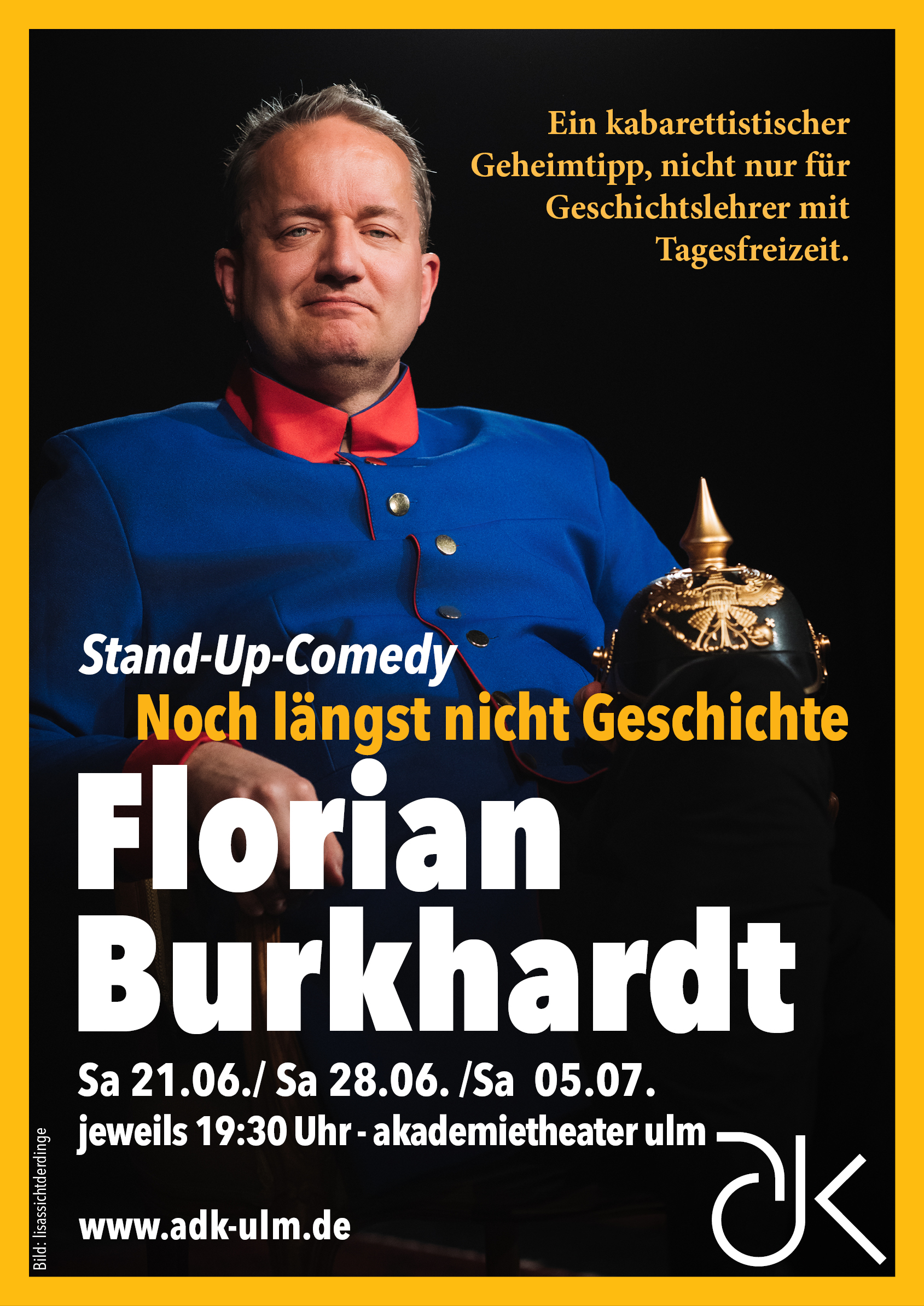 Stand-Up-Comedy mit Florian Burkhardt - Noch längst nicht Geschichte