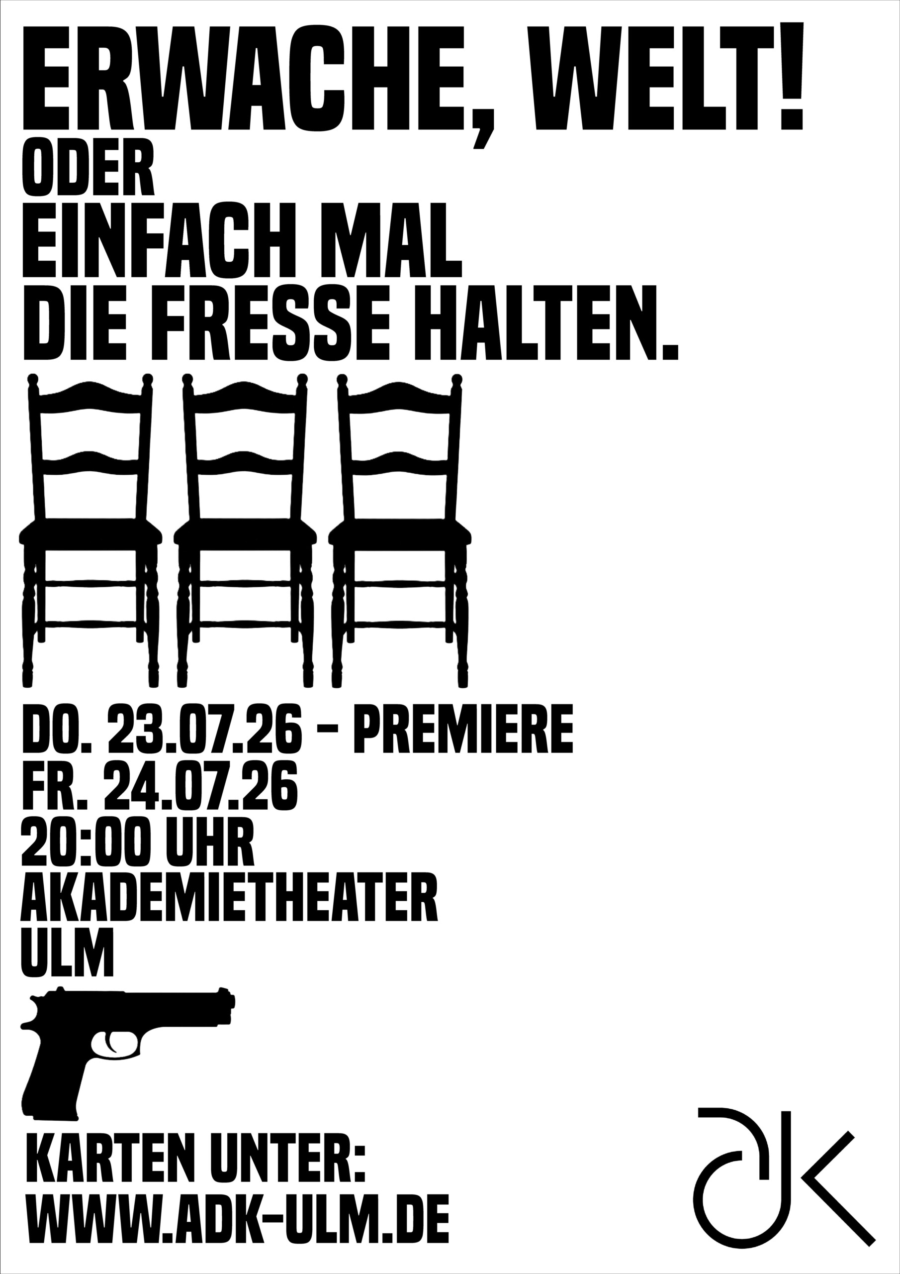 Erwache, welt! Oder einfach mal die Fresse halten.